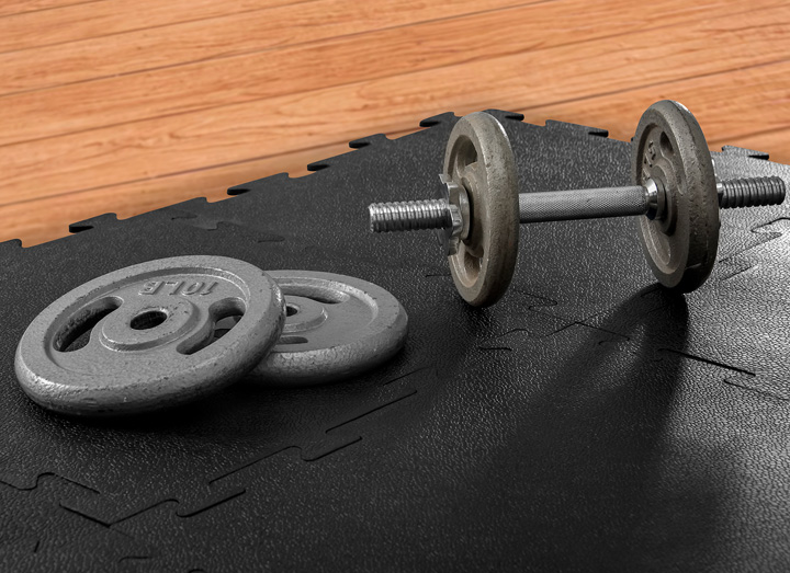 Piso Modular para Gimnasio