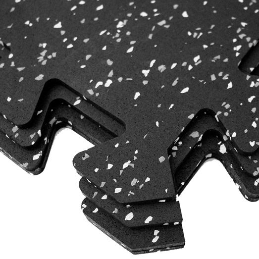 Piso con Chispas Modular para Gimnasio